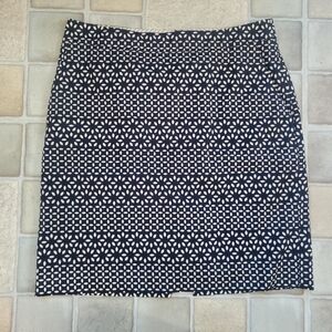 Brooks Brothers Red Fleece Navy And Ivory Size 2 Mini Skirt With Pockets